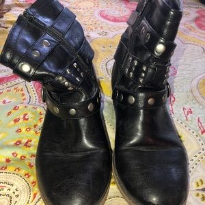 Black ankle boots
